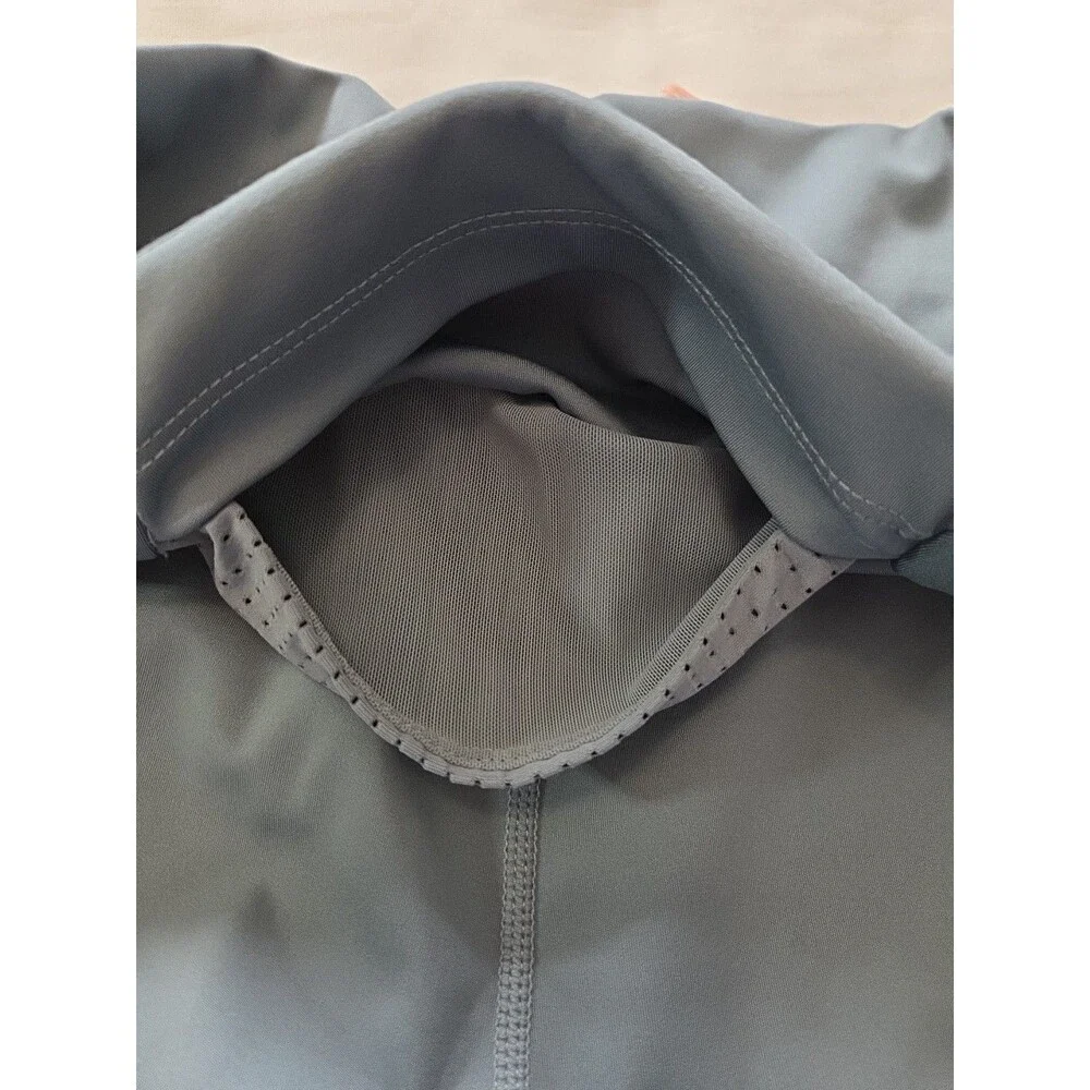 Fabletics |Size XL| Blue High Waisted Leggings Mesh Calf Panels Reflective Trim - Picture 7 of 15